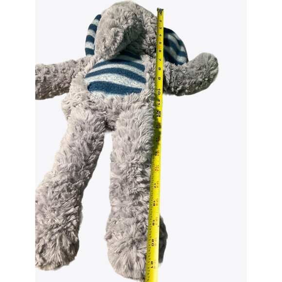 Plush Striped-Ear Elephant Toy - Soft Adorable & Cuddly For Kids Grey/Blue - Picture 10 of 10